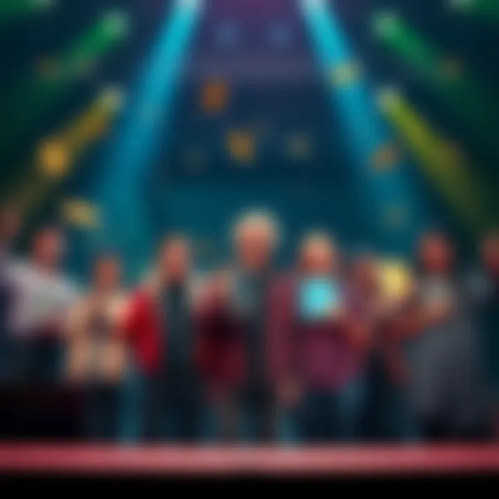 A group of winners holding their awards at the Grimoire P2V6 competition, smiling and celebrating their achievements.