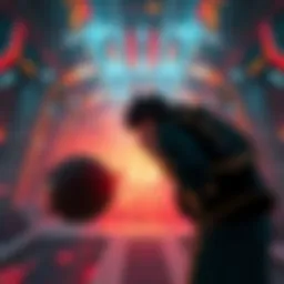 Player stuck in Grisha Arena A gamer appears frustrated while trying to exit the Grisha Arena, showing a scene of a virtual environment filled with obstacles.