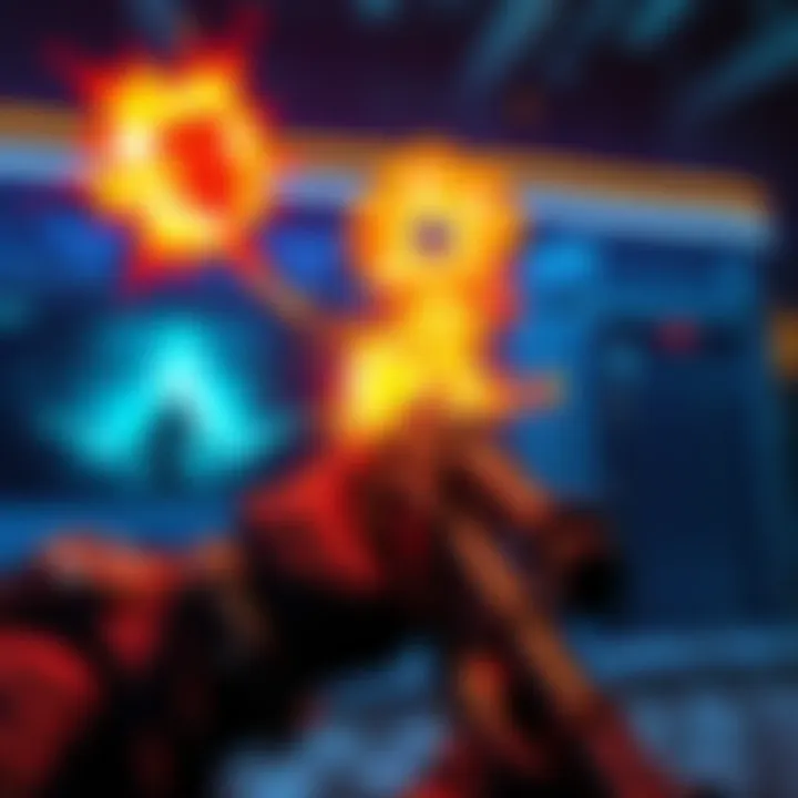 The Grog Nozzle firing with a low slag effect, showing minimal activation on an enemy target in Borderlands.