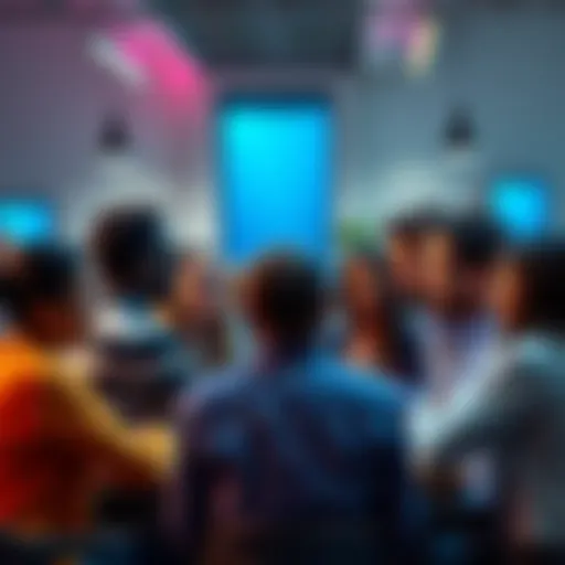 A diverse group of people engaged in a discussion, taking turns to speak and make decisions collectively.