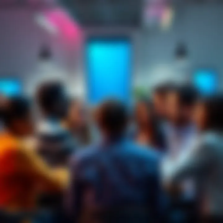 A diverse group of people engaged in a discussion, taking turns to speak and make decisions collectively.