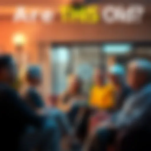 A diverse group of people sitting together, sharing thoughts about aging and personal experiences, with a warm and inviting atmosphere.