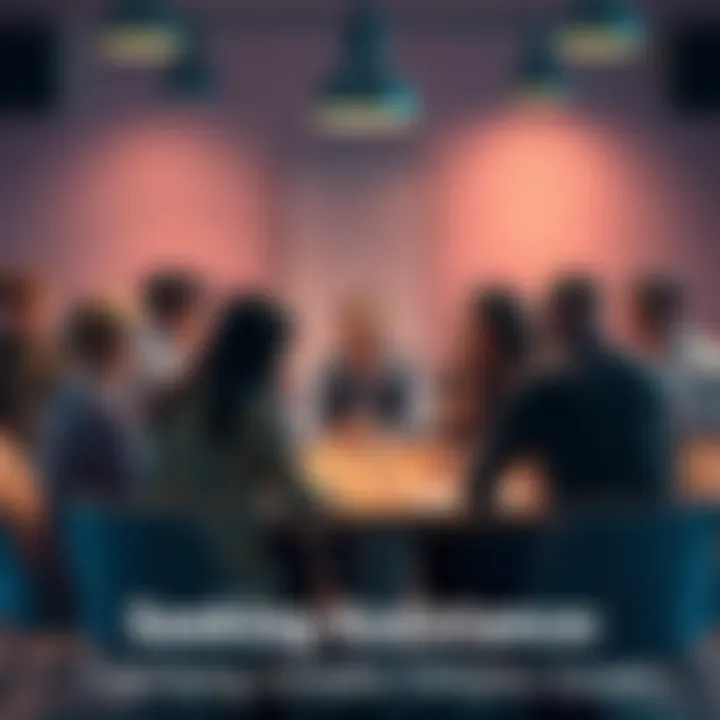 A group of diverse people gathered around a table, sharing ideas and seeking clarity on complex issues.