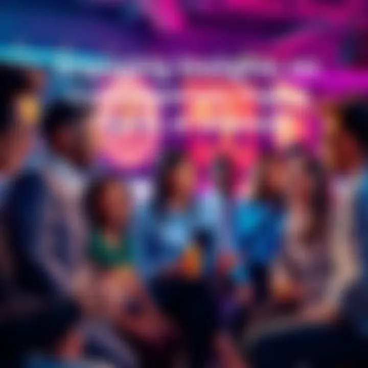 Group discussion on contemporary topics A diverse group of people engaging in a lively discussion about modern issues, sharing their opinions and insights.