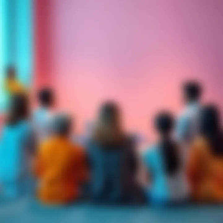 People sitting in a circle, sharing their experiences about mental health challenges and support.