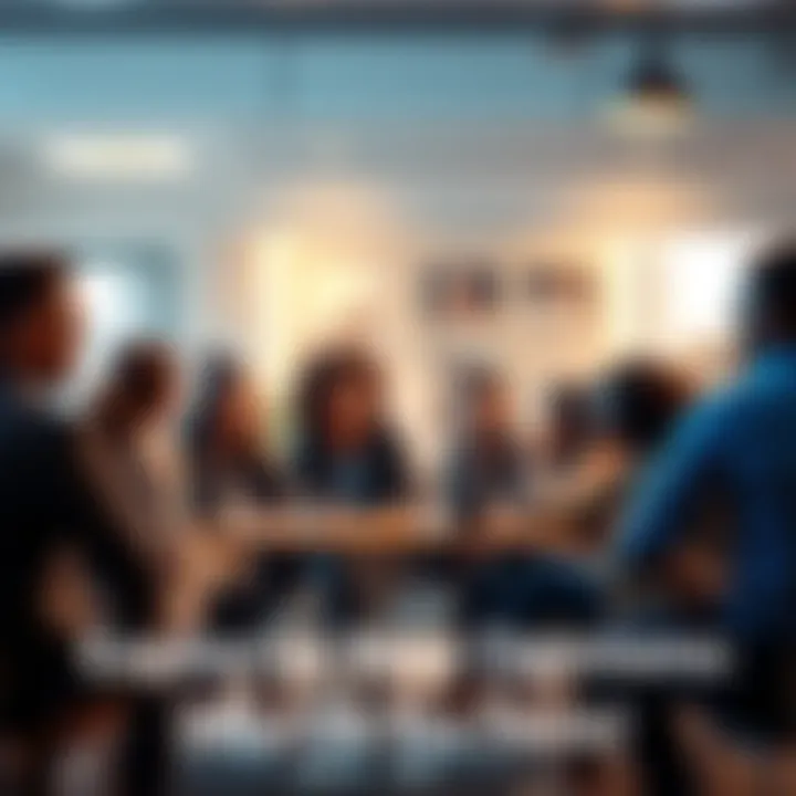 A diverse group of people in a relaxed setting sharing opinions and ideas