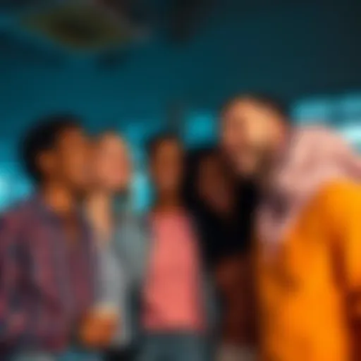 A diverse group of friends sharing a laugh, showcasing the role of humor in connecting individuals in today's culture