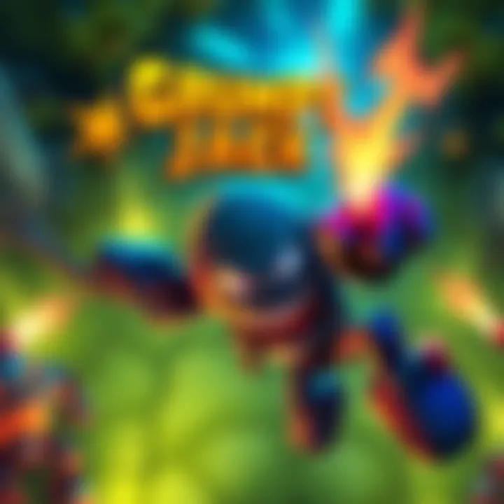 Grumpy Jack character fighting enemies in a vibrant, top-down view game setting