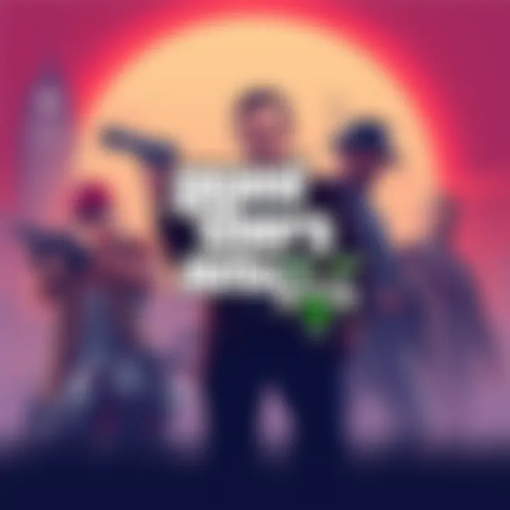 A visually striking graphic representing the potential addition of Grand Theft Auto V to Game Pass, featuring iconic elements from the game.