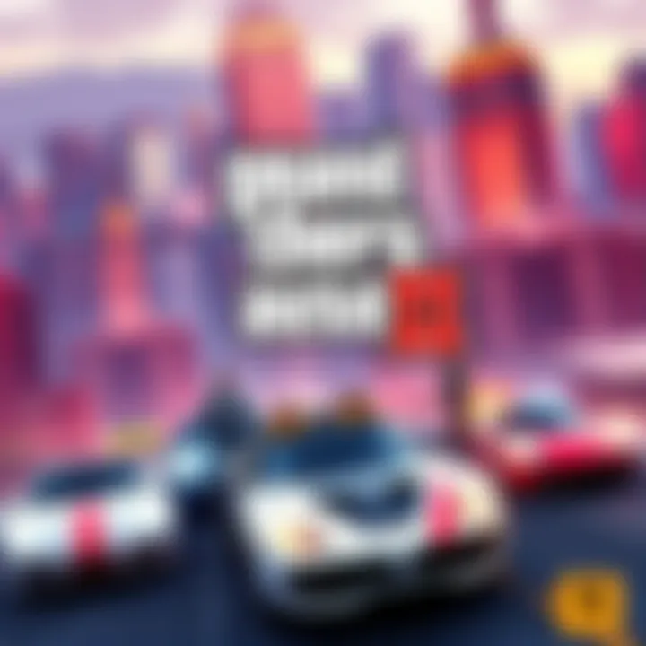 Cover of Grand Theft Auto III featuring a cityscape with cars and characters