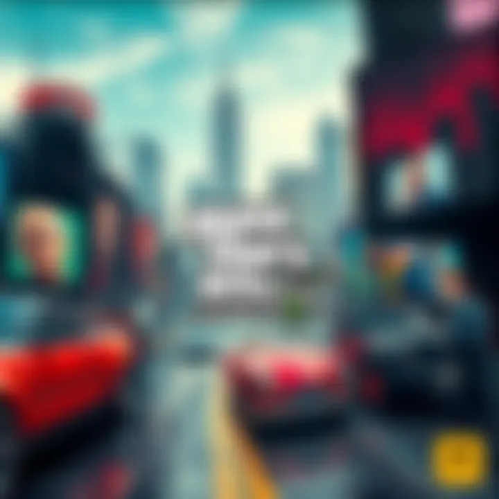 Cover art showing a cityscape from GTA 4 with iconic characters and vehicles.