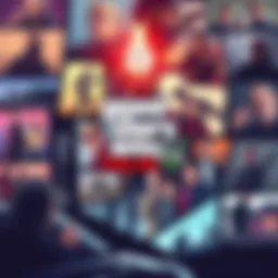 A collage of fan theories about GTA 6 featuring gameplay elements, storyline ideas, and community discussions.