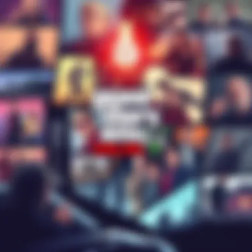 A collage of fan theories about GTA 6 featuring gameplay elements, storyline ideas, and community discussions.