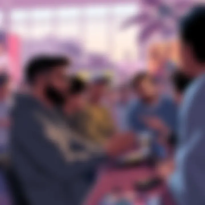 Fans eagerly discuss GTA 6 release on a forum with excitement and posters of the game around them