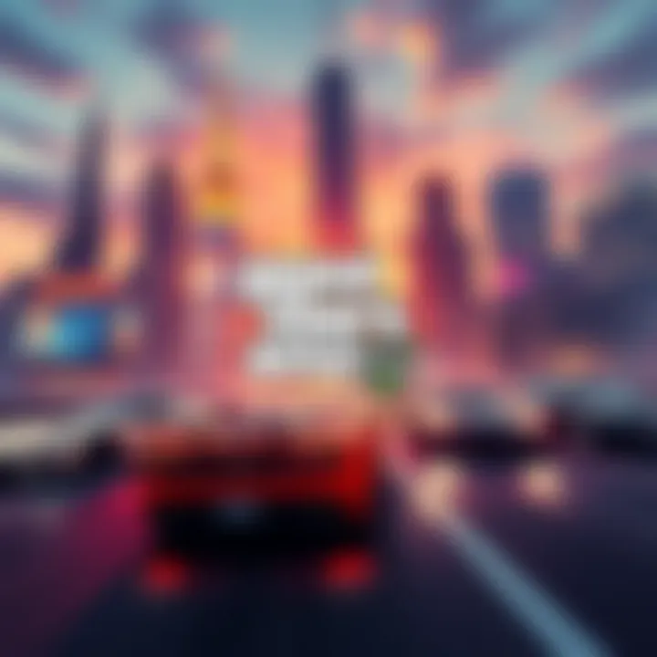 Cover art for GTA 6 featuring dynamic cityscape and iconic cars