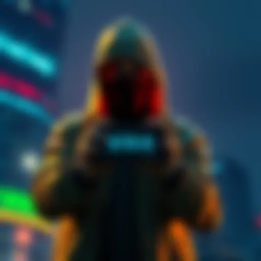 GTA 6 Leaker's Warning A bold leaker holding a device with GTA 6 logo, hinting at sharing the game's build with gamers worldwide.