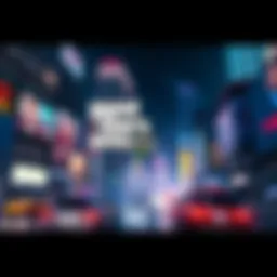 New visuals from Grand Theft Auto VI Stunning graphics showcasing a vibrant city scene in Grand Theft Auto VI with detailed buildings and vehicles