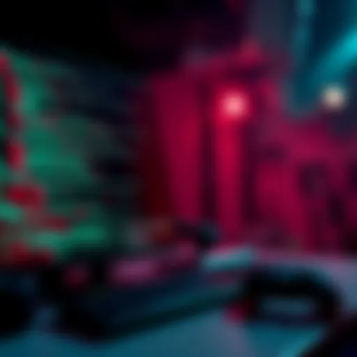 A hacker's computer screen showing lines of code related to GTA 6, with an intense atmosphere surrounding the gaming community.