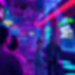 Screenshot showing a vibrant strip club scene in GTA 6 with players engaging in new interactions and gameplay mechanics