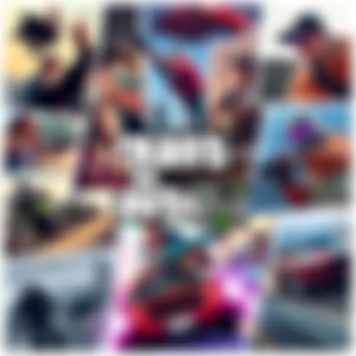 A collage of unforgettable GTA gameplay moments featuring heists and races