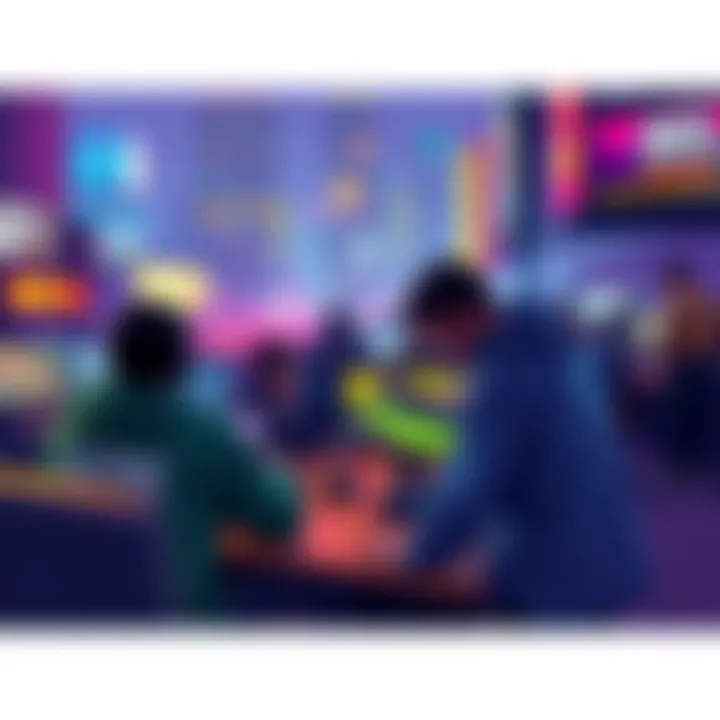 Players engaged in an intense session of GTA Online, showing vibrant cityscape and character interactions.