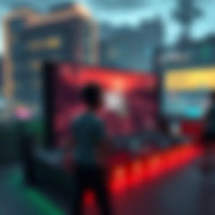 A Steam Deck displaying gameplay from GTA V, showing vibrant graphics and smooth performance