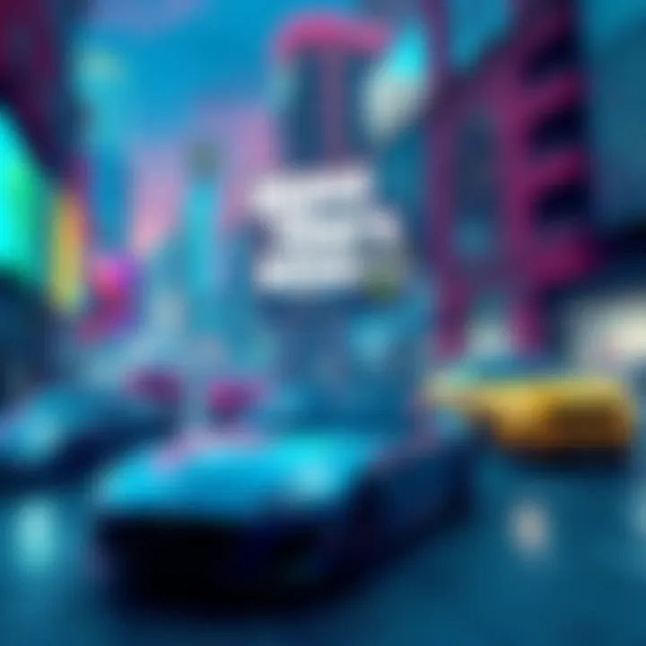 Cover art of GTA VI showcasing vibrant city scenes with cars and characters