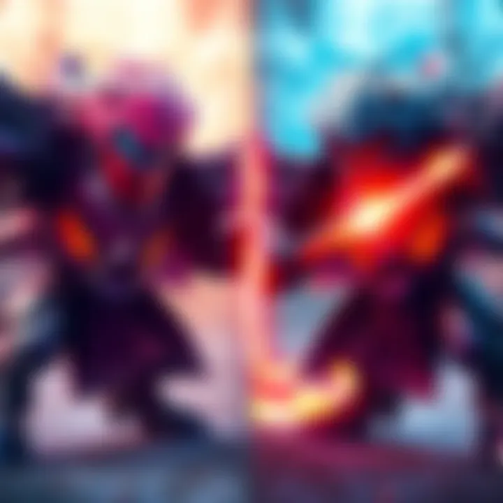 A side-by-side comparison of GU Brachy before and after the changes in Iceborne, highlighting attack mechanics and hitbox differences.