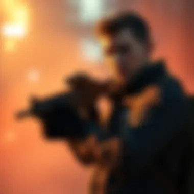 Guard Holding Gun in 007 First Light A game character resembling a guard with a weapon similar to the ICA SMG Raptor Covert in a 007 mission scene