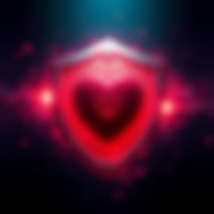 A shield protecting a heart symbol, signifying emotional well-being and personal choices.