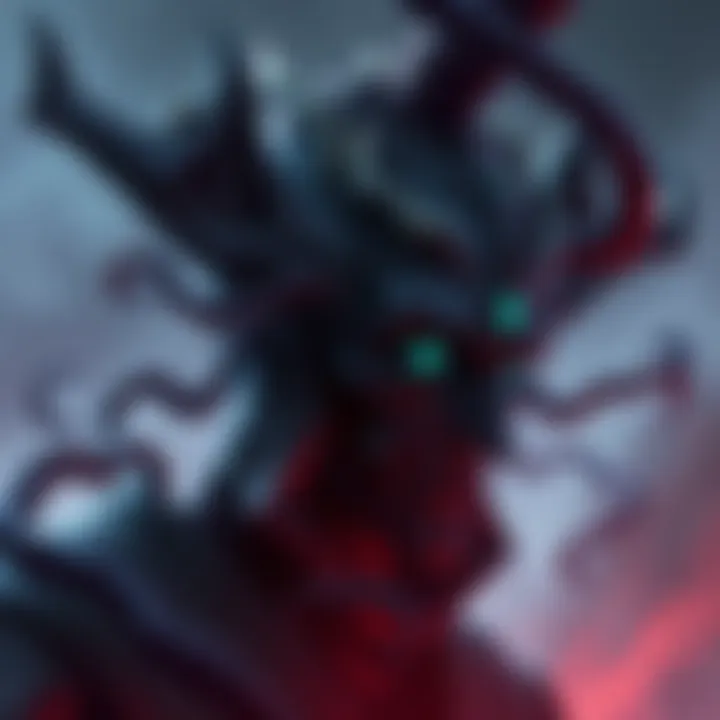 Illustration of various guardian races showing signs of corruption by Darkness, with shadowy tendrils wrapping around them