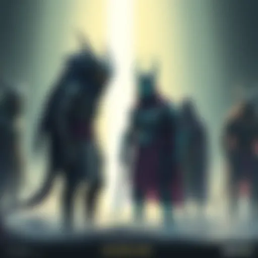 A group of guardians standing together in a bright, glowing environment, showcasing their unique appearance and connection to light