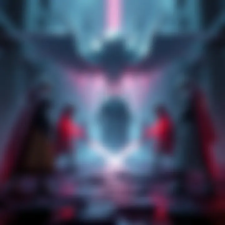 A group of six guardians preparing to confront the Final Shape, with an intense background reflecting the game's critical moment.