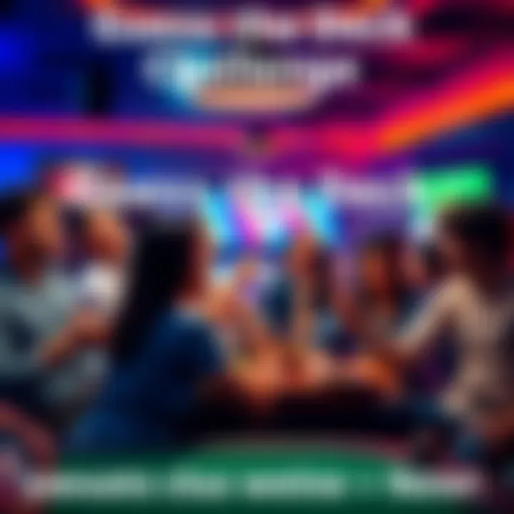 Guess the Deck Bonus Challenge Participants enjoying the Guess the Deck Bonus challenge, guessing different decks in a lively setting.