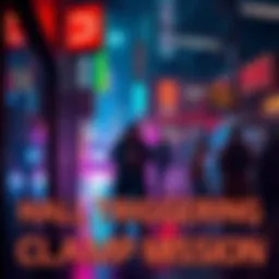 Guide to Triggering Clampdown Mission A character interacting with a quest giver in a neon-lit urban setting, preparing to start the Clampdown mission after side gigs.