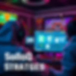 A gamer analyzing strategies to beat opponents in a SoloQ match on a computer screen.
