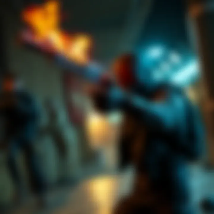 Character executing a gun finisher on an enemy in Resident Evil Requiem