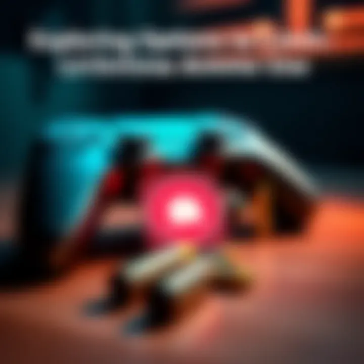 Gun with Limited Ammo A video game controller next to a gun icon showing limited ammo indicator