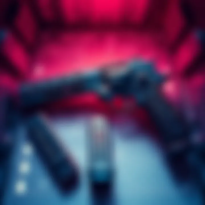 A unique gun blueprint discovered in a bin on Stella, showcasing its details and design