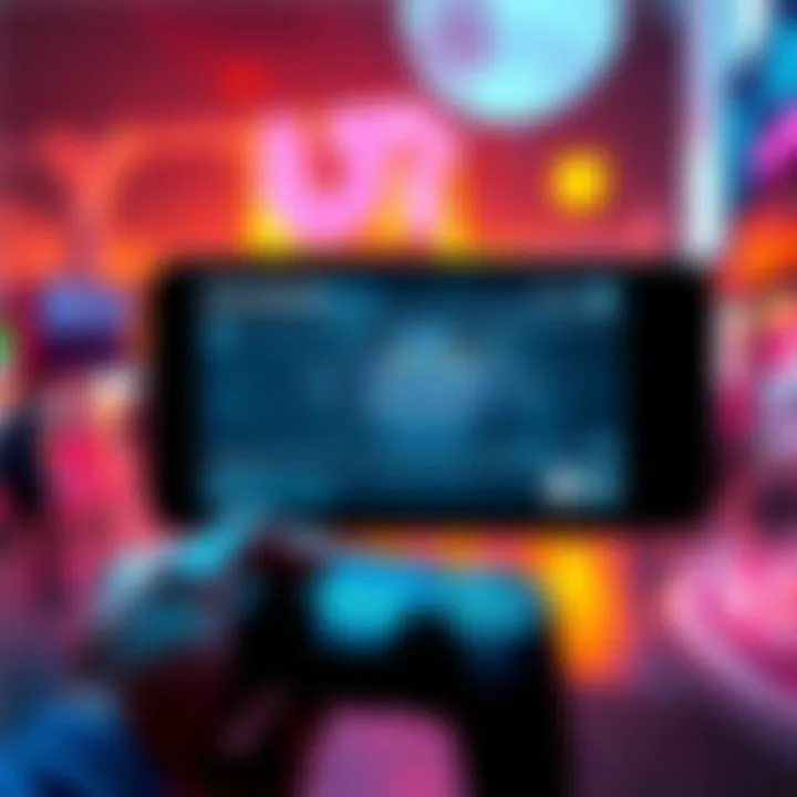 A player holding a game controller, focused on the screen showing the Il Toro blueprint location in a vibrant game world.