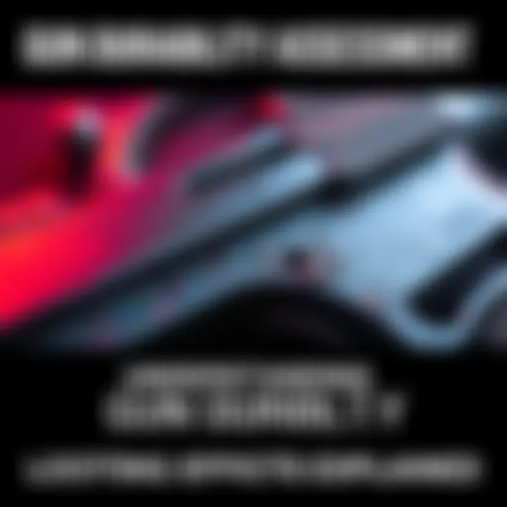 A close-up view of a damaged firearm showing scratches and wear from looting