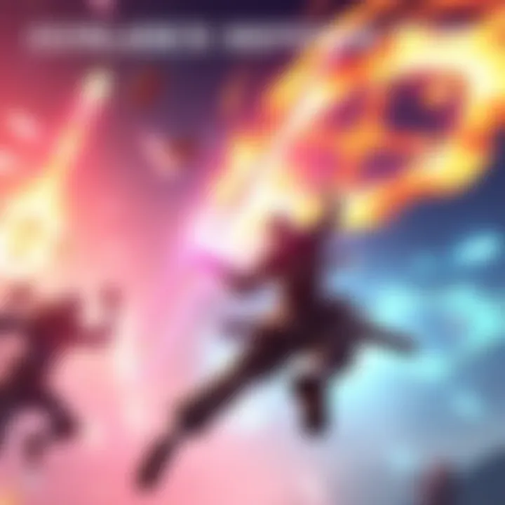 A player blocking an attack with a Gunlance in a vibrant battle scene, showcasing defensive skills