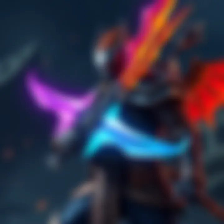 A character from Monster Hunter wearing optimal gunlance armor, showcasing skills like burst and flayer in a battle stance.