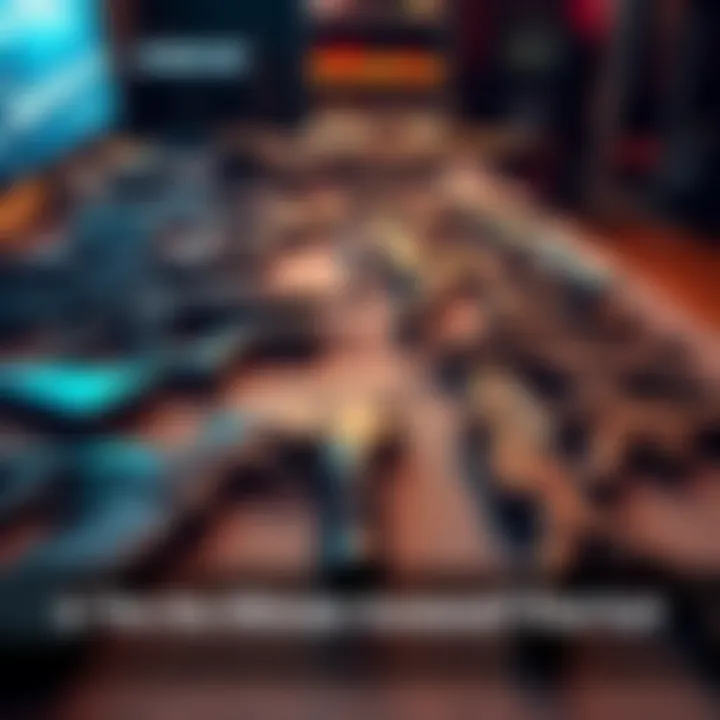 Multiple types of gunner sets laid out for comparison, showcasing their features and designs