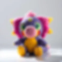 A cute Gypceros plush toy with vibrant colors and a friendly face, perfect for collectors.