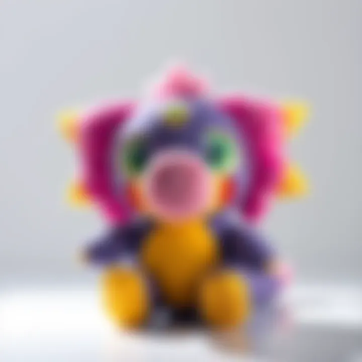 A cute Gypceros plush toy with vibrant colors and a friendly face, perfect for collectors.