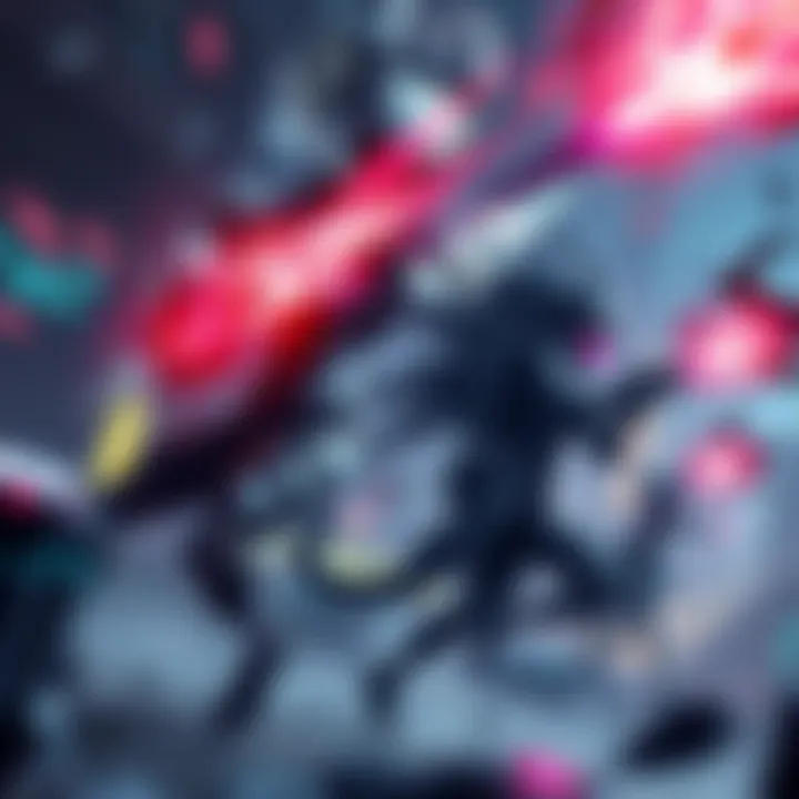 Gyre defeating enemies with impressive skills while Nekros supports in a gaming scene