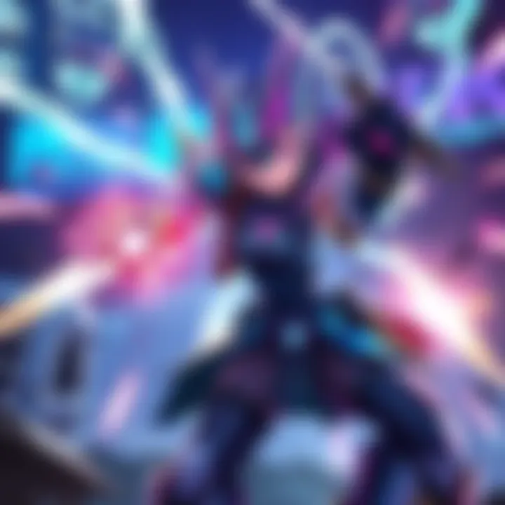 A dynamic illustration of Gyre Prime using her abilities in a game setting, showcasing energy management and gameplay intensity.