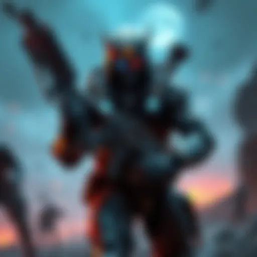 Gyre Prime character showcasing enhanced survivability skills in a Steelpath battle environment.