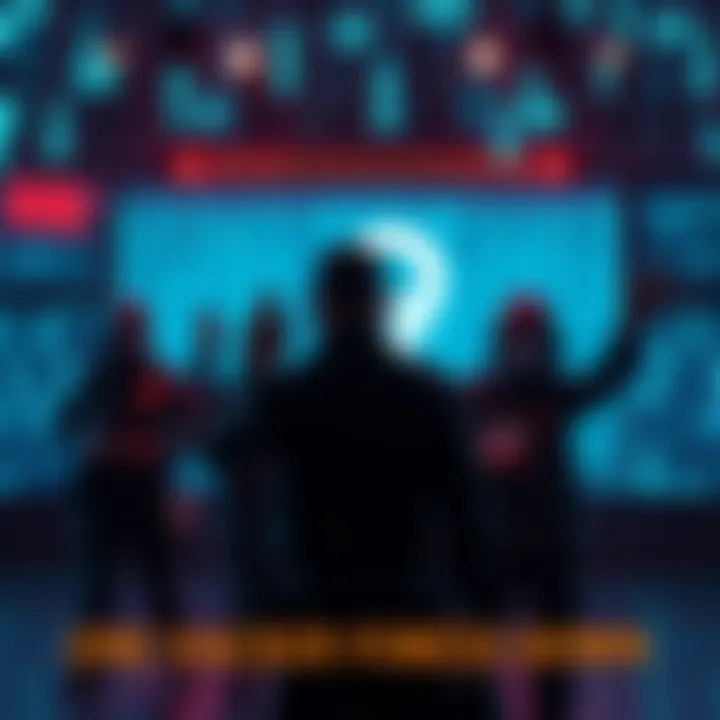 Authorities celebrate the takedown of a hacker fortress, symbolizing a win in the fight against cybercrime. Security officers are shown in front of a digital screen with binary code in the background.